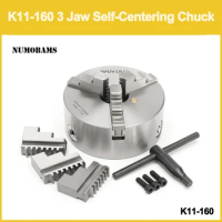 K11-160 3 Jaw Self-Centering Chuck for Metal Lathe Machine Use