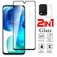 2in1 for Xiaomi Mi 10 Lite Glass Protective Mi10 10lite Light 5g Mi10lite Xaomi a3 Screen Protector Tempered Glas Camera Lens