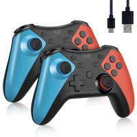 2PCS Wireless Bluetooth Controller For Nintendo Switch Pro Gamepad Compatible For Switch Pro/Oled/Lite/PC Joystick