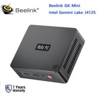 Beelink GK Mini PC Windows 11 MINI PC Intel Celeron J4125 8GB 128GB 256GB 5.8G WiFi 1000M LAN 4K Mini PC Gamer VS GK3V