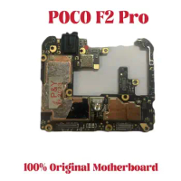 Original Unlocked Main Board for POCO F2 Pro, Mainboard Motherboard, Chips Circuits, Flex Cable