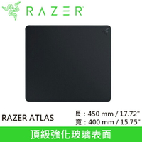 【現折$50 最高回饋3000點】 Razer 雷蛇 ATLAS 強化玻璃滑鼠墊 黑色