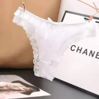 CD WANITA PAKAIAN CELANA DALAM WANITA LACE POLOS SAMPING RENDA G STRING SEXY LOW WAIST TRANSPARAN 5C