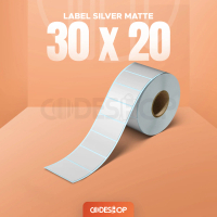 Label Stiker Silver Matte 30x20 mm Codeshop 1 Line Sticker Silvermatte Isi 1000 Pcs Roll Codeshop