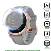 3pcs 9H Premium Tempered Glass for Garmin Fenix 7 7X 7S Fenix 6 6S 6X Pro 5 5s Smart Watch Clear HD Screen Protector Accessories