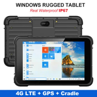 RUGLINE Best Selling 4G Net Windows 10 Waterproof IP67 Intel Industrial Rugged Tablet with WIFI BT4.0 GPS 4G 128GB