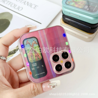 2025New I18Pro Flip Phone 2.4 Inch Screen Dual SIM Dual Standby Colorful Buttons Foreign Language Ba