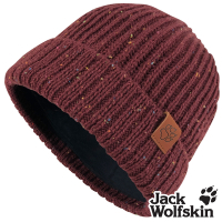 Jack wolfskin飛狼 彩點內刷毛針織保暖帽 羊毛帽『荔枝紅』