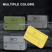 New Life Card Metal Launchable Soft Bullet Gun Creative All-Alloy Folding Mobile Phone Gun Decoration Model Toy Gun Surprise