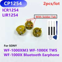 2pcs/lot CP1254 Battery (With Solder Tab) For Sony WF-1000XM3 WF-1000X TWS WF-1000X Wireless Bluetooth Headset + Free Tools
