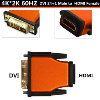 V2.0 4K*2K DVI 24+1 Female to HDMI-compatible Female Adapter