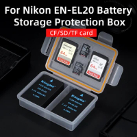KingMa Battery Plastic Holder Case Battery Storage Box For Nikon EN-EL20 Battery BMPCC COOLPIX P1000 P950 J1 J2 J3 S1