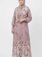 Eprise Yasmine Gamis Dress PINK(PURPLE) SS1016C | Gamis Wanita Muslim XL
