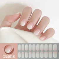 20finger Hot selling Polish Film Nails Stickers Bronzing Laser Nail Stickers Full Cover Gel Nail Wraps
