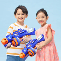 Electric Automatic Gun Toys Children Continuous Launch Toy BB Gun Military Firearms Series Soft Bullet Pistols Gun Sniper