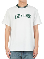 เสื้อยืดแขนสั้นผู้ชาย คอลเลคชั่น Lee Riders สีขาว