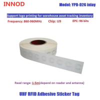 500pcs/lot 860-960MHZ passive EPC ISO18000-6C alien chip long range 9640 paper RFID label sticker uhf rfid inlay