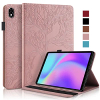 For Lenovo Legion Y700 Case 8.8" Embossed Tree PU Leather Wallet Tablet Cover For Lenovo Y700 Case For Leigion Y700 Rose gold