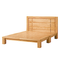 Boden-雅蒂6尺實木雙人加大床組(床頭片+床底)