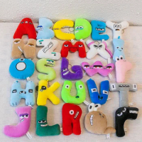 26 styles Alphabet Lore Plush Toys Keychain Alphabet Number Ornament Bag Pendant Cosplay Props Toys Key Chain Key
