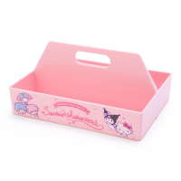 大賀屋 日貨 置物盒 粉紅色  庫洛米 美樂蒂 hello kitty 雙子星 收納盒 三麗鷗 正版 L00011439