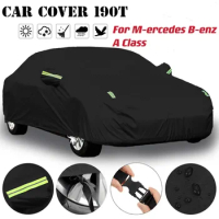 Full Car Covers Snow Ice Dust Sun UV Shade Cover Oxford Cloth Car Outdoor Cover For M-ercedes B-enz A Class W169 A160 A180 A200
