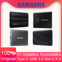 Samsung T7 portable USB 3.2 Gen 2 x 2 NVMe Shield SSD 1TB 500GB 2TB T9 4TB External Solid State Drive disco duro externo Type-C