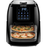 Digital Air Fryer+, Rotisserie, Dehydrator, Convection Oven, XL Family Size, 8 Screen Presets,