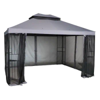 Mainstays 10' X 10' Easy Assembly Outdoor Furniture Patio Gazebo Pavilion Gazebo Party Tent  Canopy Outdoor Toldo Plegable