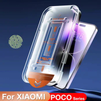 For XIAOMI Poco C50 F3 X3 GT M4 M5 Pro 4G 5G Screen Protector Toughened Glass Easy Install Auto-Dust Removal Kit