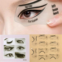 Eyeliner Stencils Winged Eyeliner Stencil Models Template Shaping Tools Eyebrows Template Card Eye S