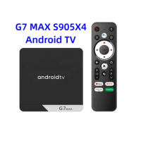 G7 MAX Andorid 11 ATV Smart TV Box Amlogic S905X4 4G 32/64GB 1000M OTT Netflix Youtube Prime Video 4K Streaming Meida Player