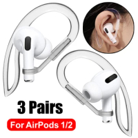 Soft Transparent Ear Hooks for Apple AirPods 1 2 Wireless Headset Silicone Anti-fall Anti-slip Sports Clip Hook for Air Pods 1/2