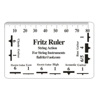 Fritz Ruler 吉他尺規 弦距 測量尺 測量卡 調整弦距 專用 吉他 電吉他 貝斯 Bass【唐尼樂器】
