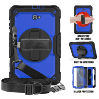 Heavy Duty Armor Case For Samsung Galaxy Tab A6 A 10.1 inch 2016 SM-T580 T585 10.5 T590 Shockproof Stand Tablet Cover+PET Screen
