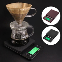 E5BE Upgrade Digital Coffee Scale with Timer for Pour Over &amp; Drip Coffee Anti-slip Design Rechargable Kitchen Scale for Home