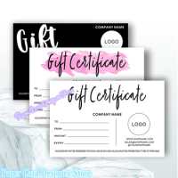 Custom Gift Card, Gift Certificate Editable Gift Voucher, Personalized Gift Card template, DIY Shop Voucher ,Coupons Gift