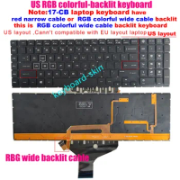98% New US RGB colorful Backlit keyboard for HP Omen 17-CB 17-CB***** 17-CB1080NR 17-CB1070NR 17-CB0020NR laptop