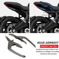 New Motorcycle Aluminum Rear Grab Bars Seat Pillion Passenger Handle Armrest For Trident660 Trident TRIDENT 660 2021 2022 2023