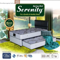 Kasur Spring Bed Sorong 2 in 1 FULL SET SERENITY ELITE