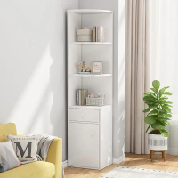 MYM HOME Corner Shelf Triangle Floor Corner Cabinet Living Room Corner Shelf Multi-layer Corner Shel