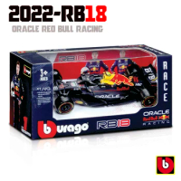 Bburago 1:43 F1 Red Bull Racing RB13 RB14 RB15 RB16 RB16B RB18 Verstappen Alloy Luxury Vehicle Diecast Cars Model Toy Collection