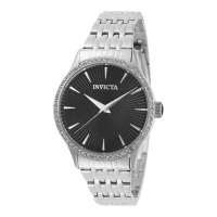 Invicta Jam Tangan Wanita INVICTA Angel 31946 Black Dial Stainless Steel Strap