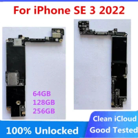 Original Logic Board For iPhone se 2022 Motherboard 128gb Clean iCloud 64gb Mainboard Unlocked iOS Update Plate For SE 3 2022