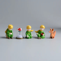 My Little Prince Resin Action Figure Mini Figurine Desktop Craft Rose Fox Ornament Home Decoration Accessories Friend Kids Toys
