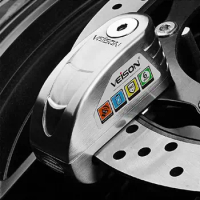 VEISON Motorcycle Lock Motobiker Lock Bicycle Alarm Alloy Disc Quad Bike Lock Alarm 130dB Anti-theft Padlock Controllable Alarm