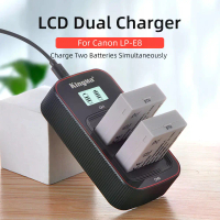 LP-E8 แบตเตอรี่และที่ชาร์จ USB LCD, Kingma, เข้ากันได้กับกล้อง Canon EOS 700D, 650D, 600D, 550D, Reb