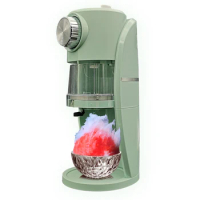 Electric Shaved Ice Snow Cones Snow Flakes Maker Automatic Crusher Ice Shaver Machine