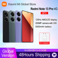 Global Version Xiaomi Redmi Note 13 Pro 4G Smartphone MediaTek Helio G99-Ultra 200MP Camera 120Hz 6.67" AMOLED Display 5000mAh