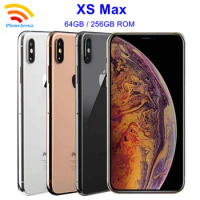 Original iPhone XS Max XSMAX 64/256GB ROM 6.5" NFC Factory Unlocked LCD Display IOS 4G LTE